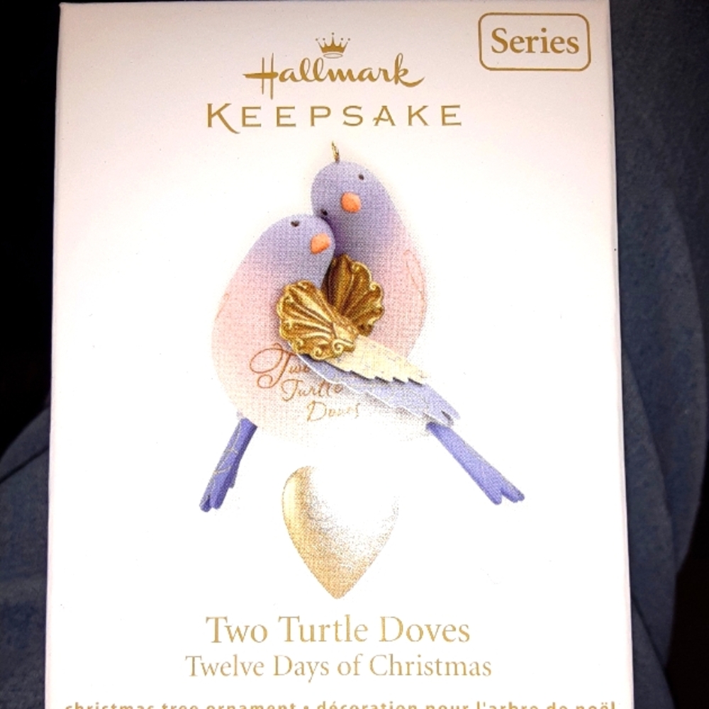 Hallmark Ornament Two Turtle Doves NIB